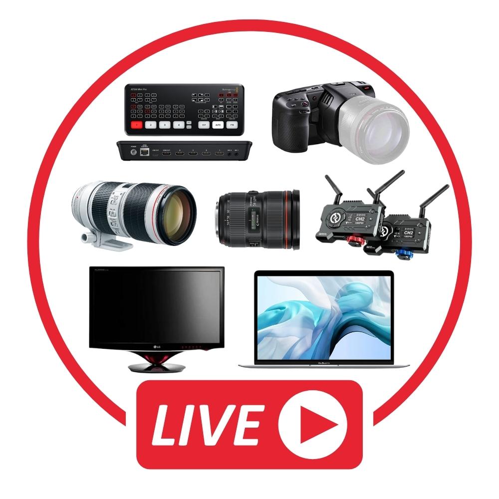 Locação de Equipamentos para Live Streaming Kit Blackmagic 6K Youle