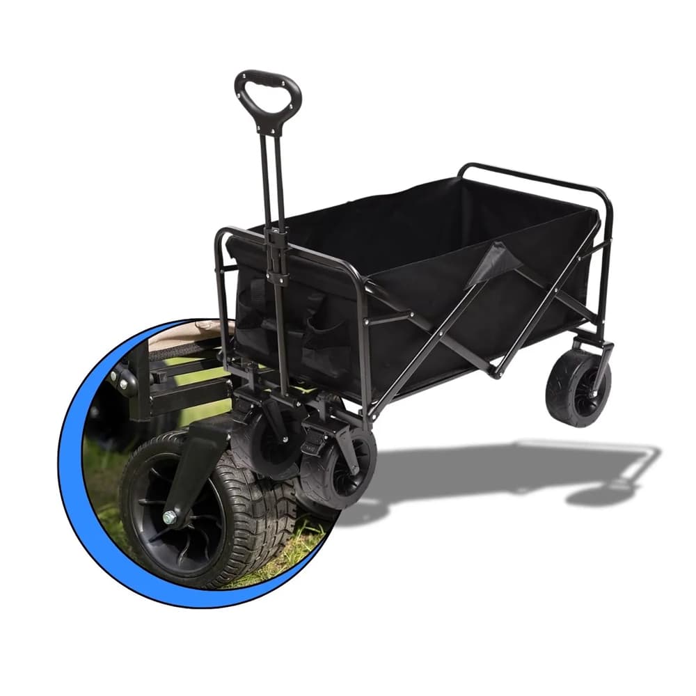 Carrinho Roller Dobrável Camping Com Alça E Porta Copos 01